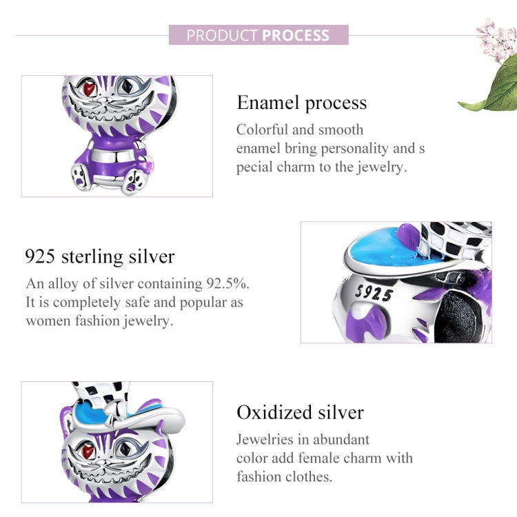 S925 Sterling Silver Magic Cat Beads DIY Bracelet Necklace Accessories