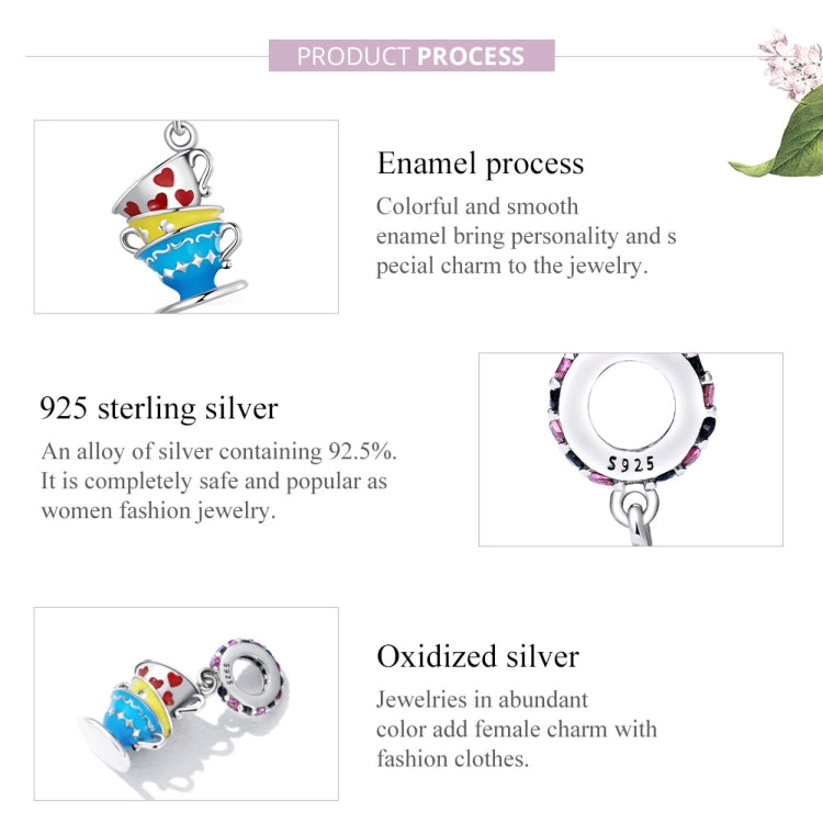 S925 Sterling Silver Silver Magic Cup Pendant DIY Bracelet Necklace Accessories