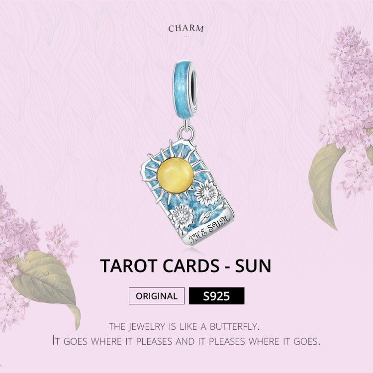 S925 Sterling Silver Tarot Sun Pendant DIY Bracelet Necklace Accessories