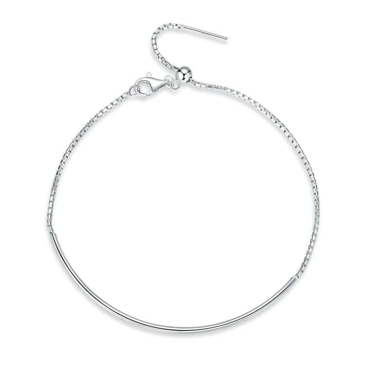 S925 Sterling Silver Basic Chain Bracelet Women Jewelry Reluova