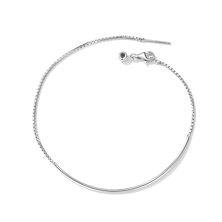 S925 Sterling Silver Basic Chain Bracelet Women Jewelry Reluova