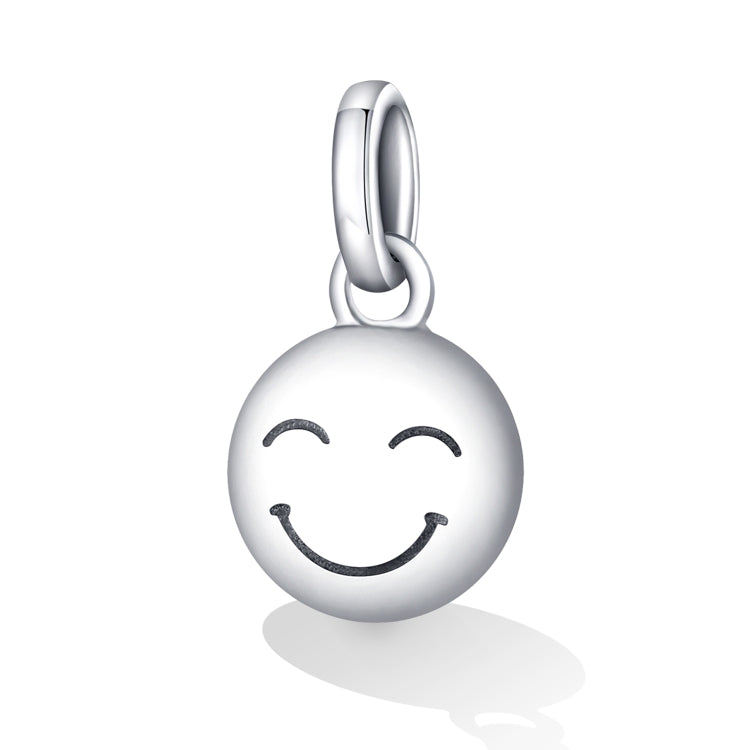 S925 Sterling Silver Smiley Pendant DIY Bracelet Necklace Accessories Reluova