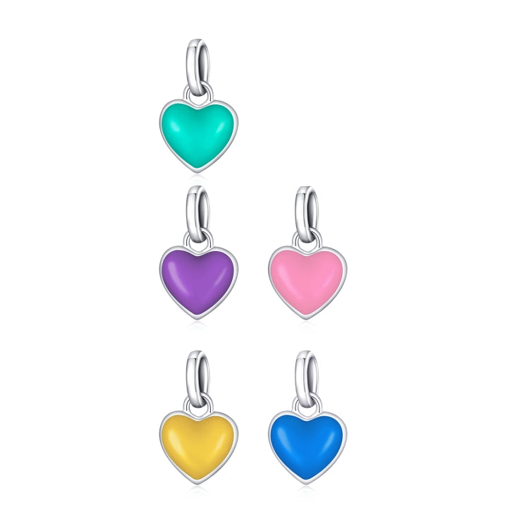 S925 Sterling Silver Heart Pendant DIY Bracelet Necklace Accessories My Store