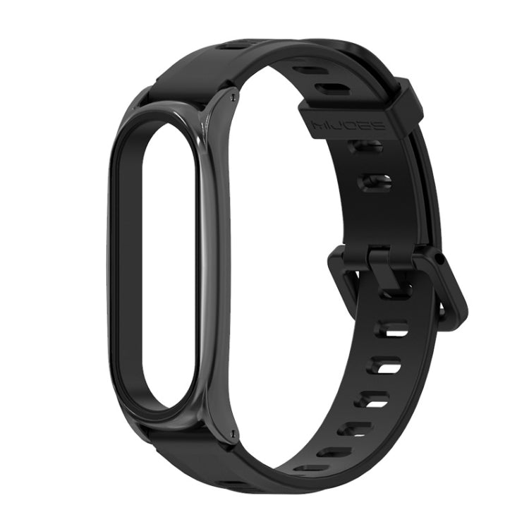 For Xiaomi Mi Band 6 / 5 / 4 / 3 Mijobs Flat Hole Silicone Watch Band