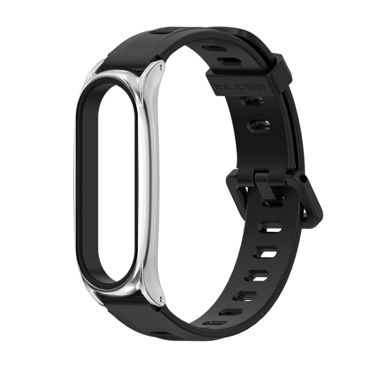 For Xiaomi Mi Band 6 / 5 / 4 / 3 Mijobs Flat Hole Silicone Watch Band