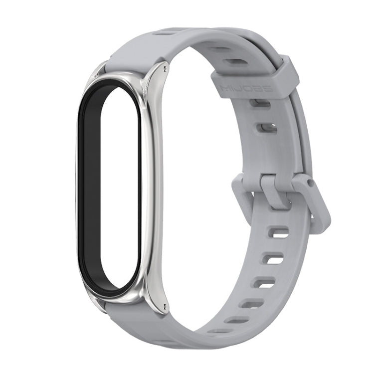 For Xiaomi Mi Band 6 / 5 / 4 / 3 Mijobs Flat Hole Silicone Watch Band