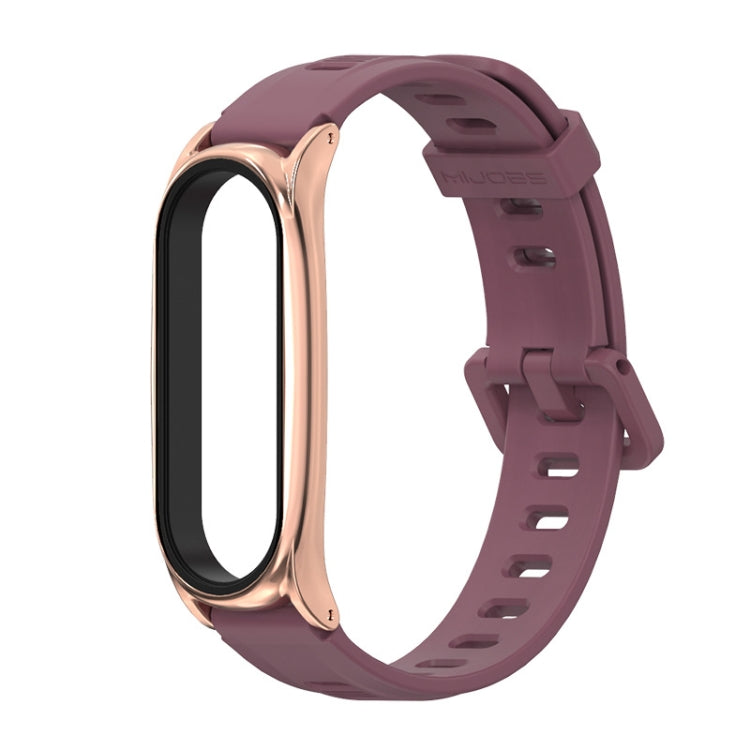 For Xiaomi Mi Band 6 / 5 / 4 / 3 Mijobs Flat Hole Silicone Watch Band