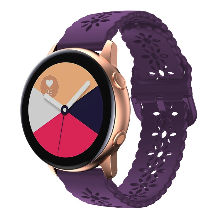 Plum Blossom Hollowed Silicone Watch Band