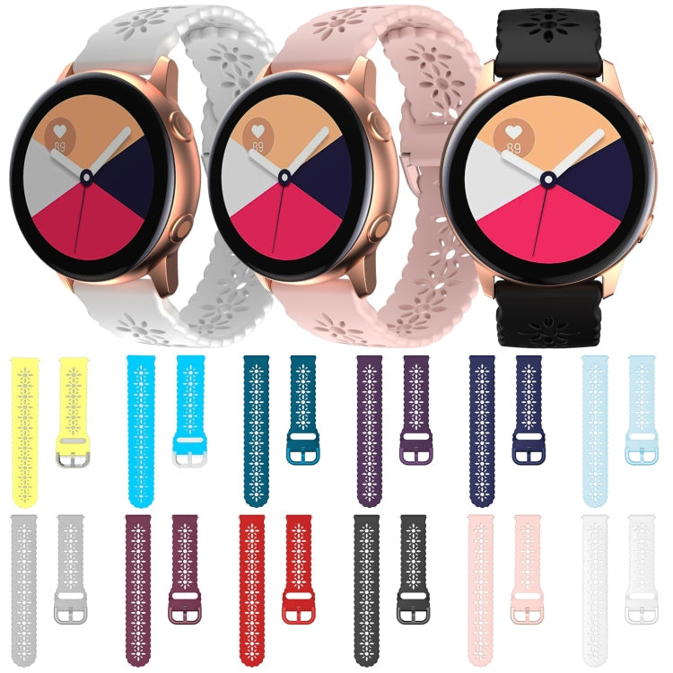 Plum Blossom Hollowed Silicone Watch Band