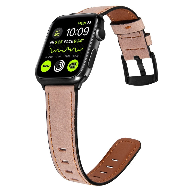 Retro Leather Watch Band For Apple Watch Series