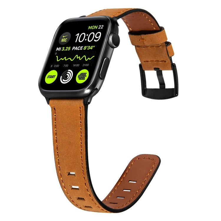 Retro Leather Watch Band For Apple Watch Series