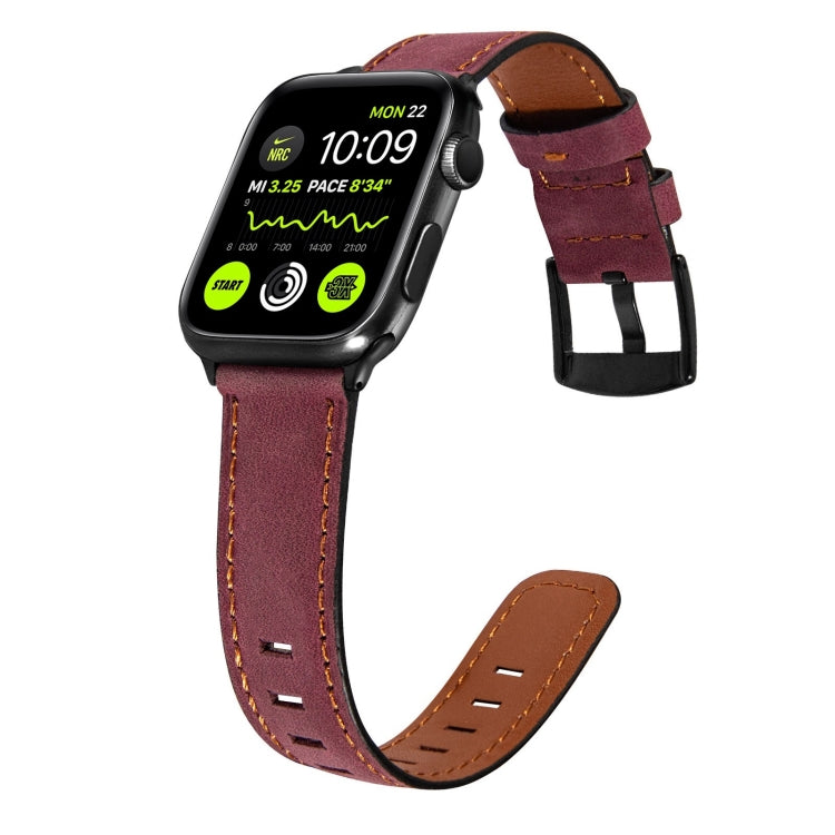 Retro Leather Watch Band For Apple Watch Series