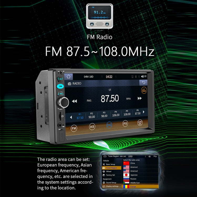 F730C Car 7 inch Bluetooth MP5 Player Support Mobile Phone Interconnection / FM / U Disk ÎҵÄÉ̵ê