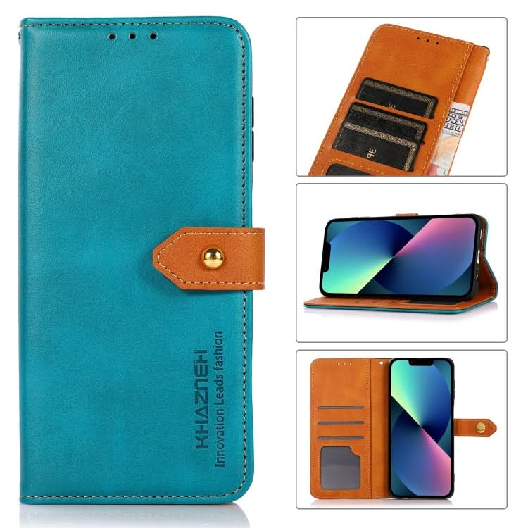 KHAZNEH Dual-color Cowhide Texture Flip Leather Phone Case, Series 1