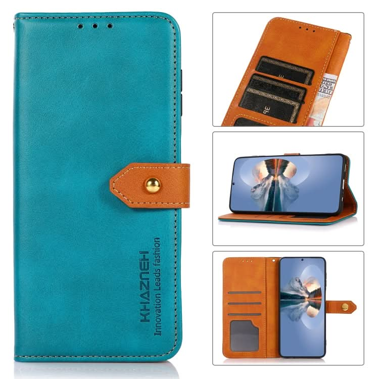 KHAZNEH Dual-color Cowhide Texture Flip Leather Phone Case, Series 2