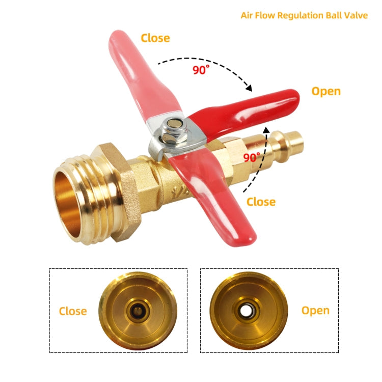 RV Male 1/4 Drain Fitting Adapter with Storage Bag