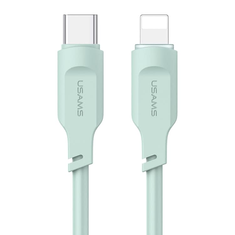 USAMS US-SJ566 Lithe Series 1.2m Type-C to 8 Pin PD 20W Fast Charging Cable with Light