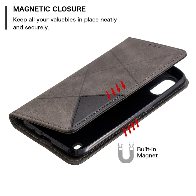 Rhombus Texture Horizontal Flip Magnetic Leather Case with Holder & Card Slots & Wallet My Store