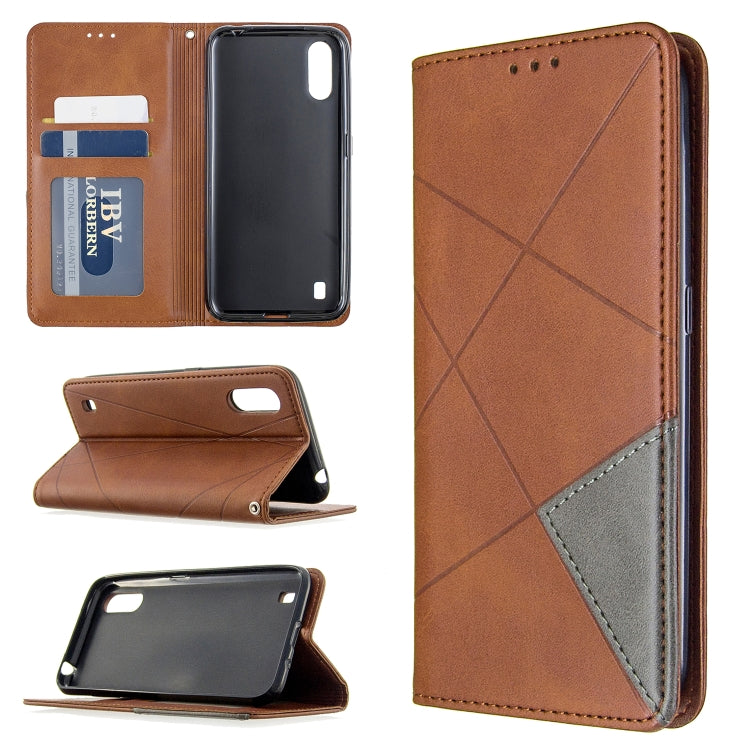 Rhombus Texture Horizontal Flip Magnetic Leather Case with Holder & Card Slots & Wallet My Store