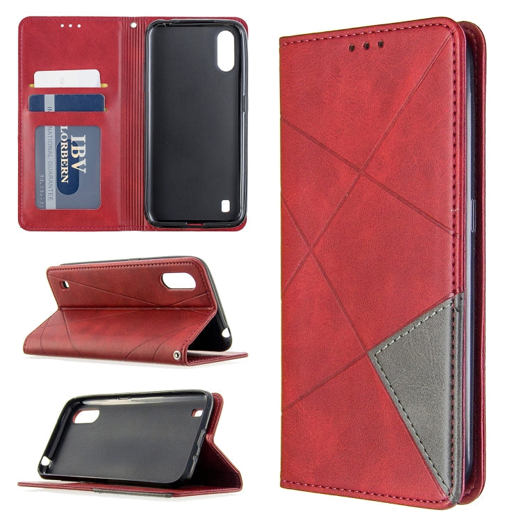 Rhombus Texture Horizontal Flip Magnetic Leather Case with Holder & Card Slots & Wallet My Store