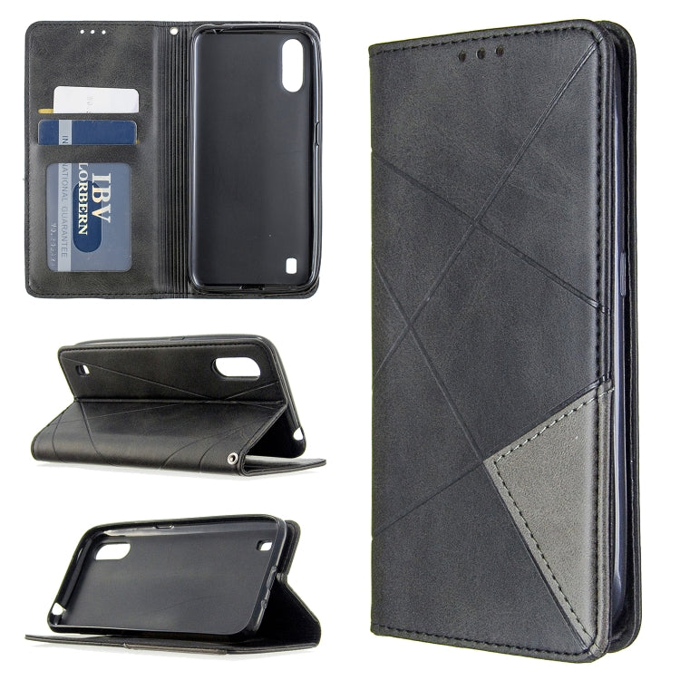 Rhombus Texture Horizontal Flip Magnetic Leather Case with Holder & Card Slots & Wallet My Store