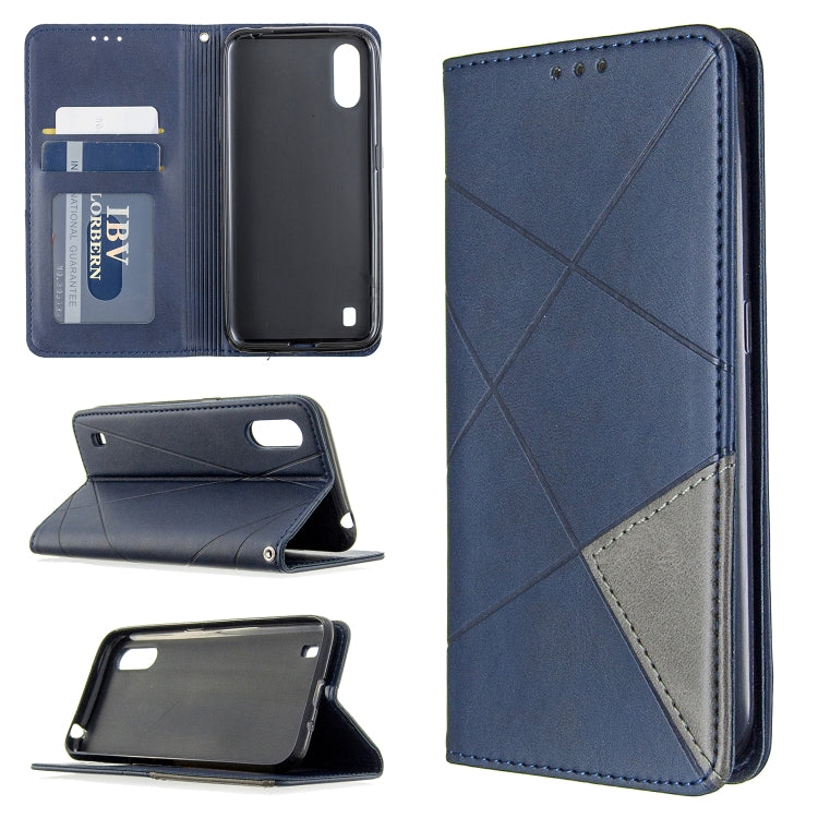 Rhombus Texture Horizontal Flip Magnetic Leather Case with Holder & Card Slots & Wallet My Store