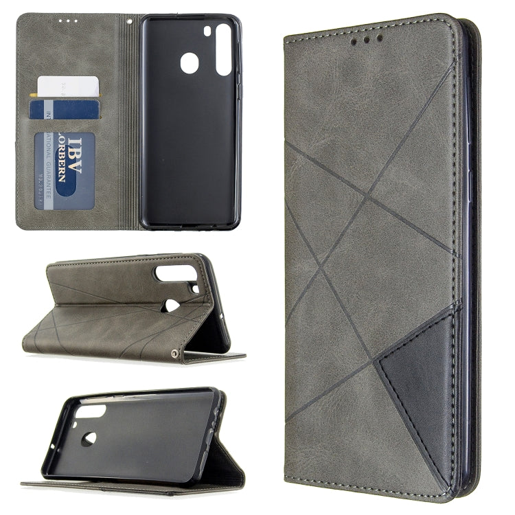 Rhombus Texture Horizontal Flip Magnetic Leather Case with Holder & Card Slots & Wallet My Store