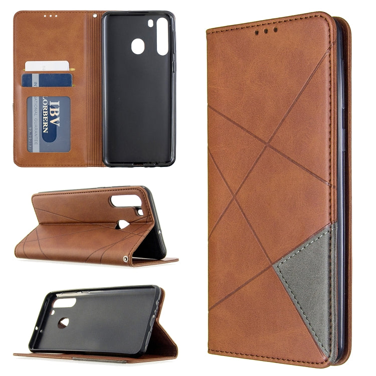 Rhombus Texture Horizontal Flip Magnetic Leather Case with Holder & Card Slots & Wallet My Store