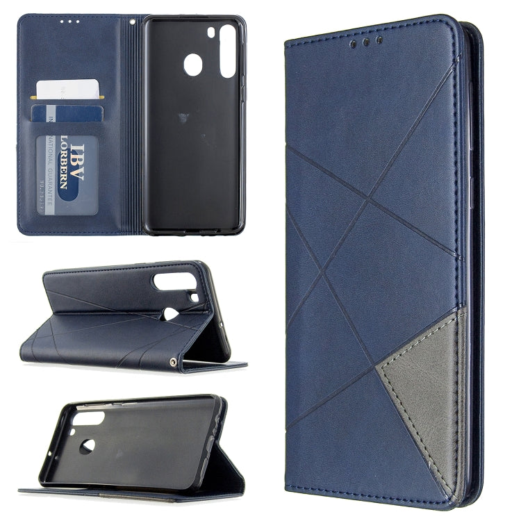 Rhombus Texture Horizontal Flip Magnetic Leather Case with Holder & Card Slots & Wallet My Store