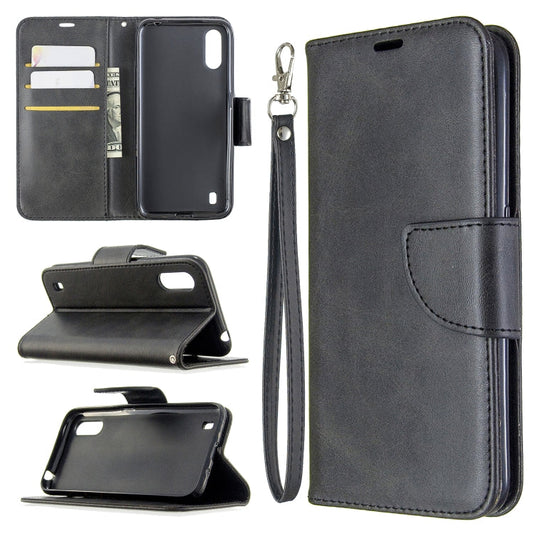 Retro Lambskin Texture Pure Color Horizontal Flip PU Leather Case with Holder & Card Slots & Wallet & Lanyard My Store