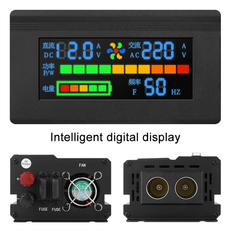 8896 500W Car Smart Multi-functional Digital Display Inverter