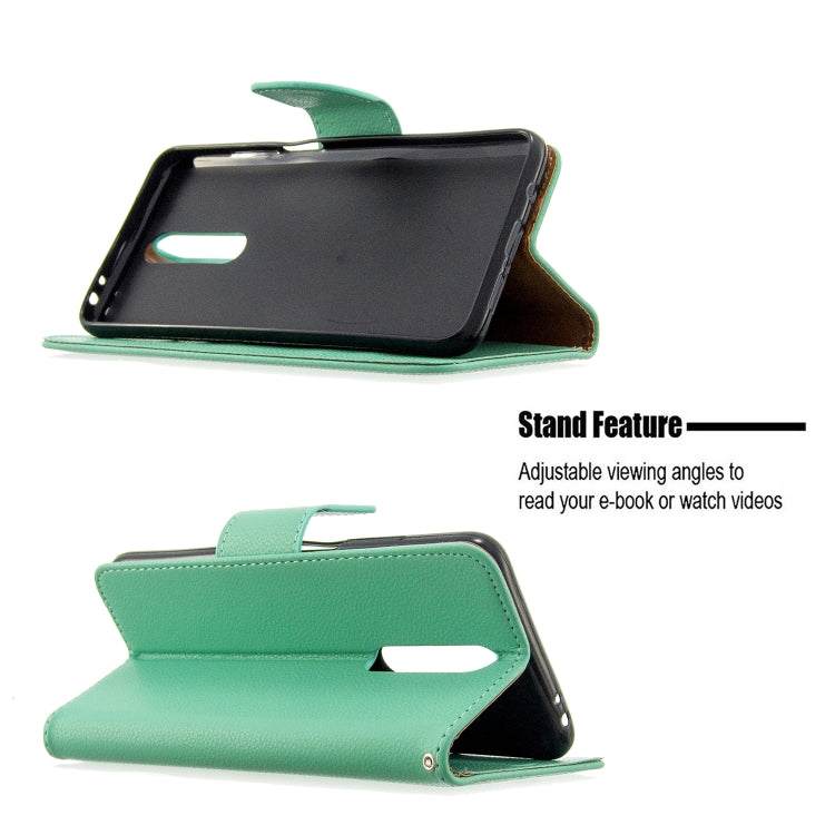 Litchi Texture Pure Color Horizontal Flip PU Leather Case with Holder & Card Slots & Wallet & Lanyard My Store