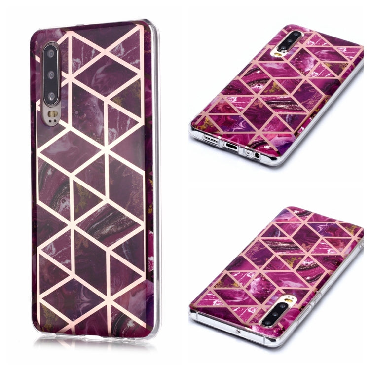 Plating Marble Pattern Soft TPU Protective Case, Series 1