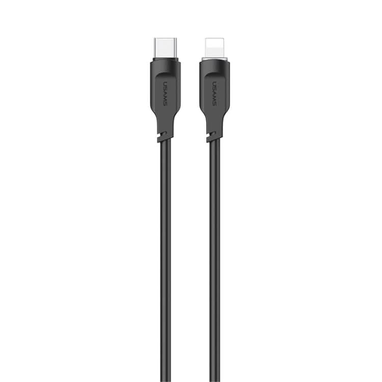 USAMS US-SJ566 Type-C / USB-C to 8 Pin PD 20W Fast Charing Data Cable with Light, Length: 1.2m