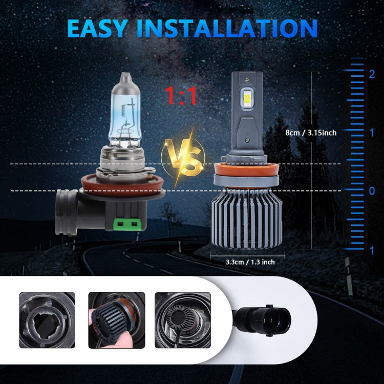 6000K / 4000LM / 35W / DC10-32V IP68 Waterproof Car LED Headlight