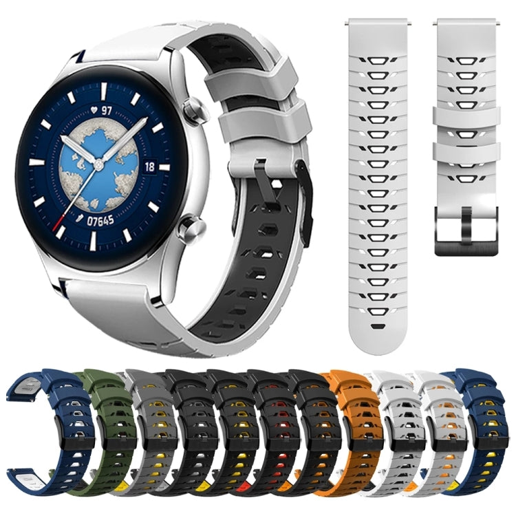 Trapezoidal Three-row Hole Silicone Watch Band, Series 2