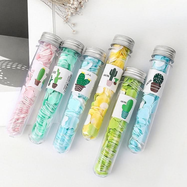 10pcs Disposable Portable Travel Tube Shape Boxed Confetti Soap Mini Soap Plate