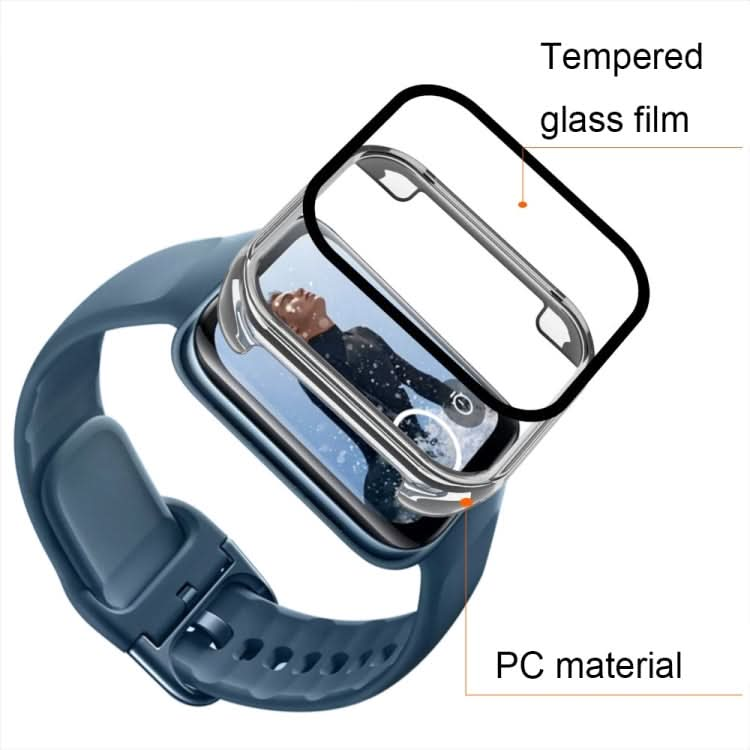 PC + Tempered Glass Watch Protective Case