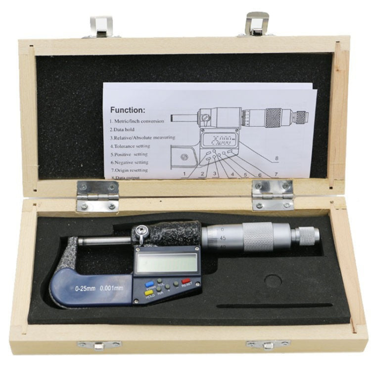 Electronic Digital Micrometer (resolution 0.001mm)