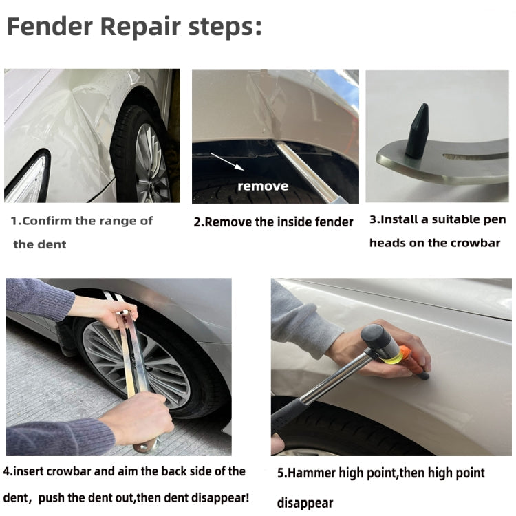 N1 76 in 1 Car Paintless Dent Removal Fender Damage Repair Puller Lifter