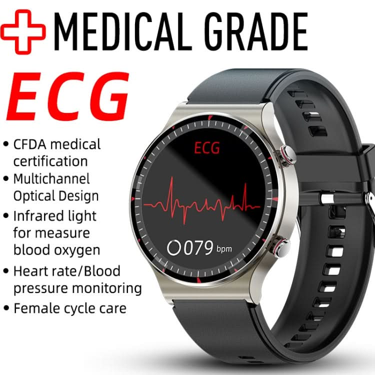 G08 1.3 inch TFT Screen Smart Watch, Support Medical-grade ECG Measurement/Women Menstrual Reminder