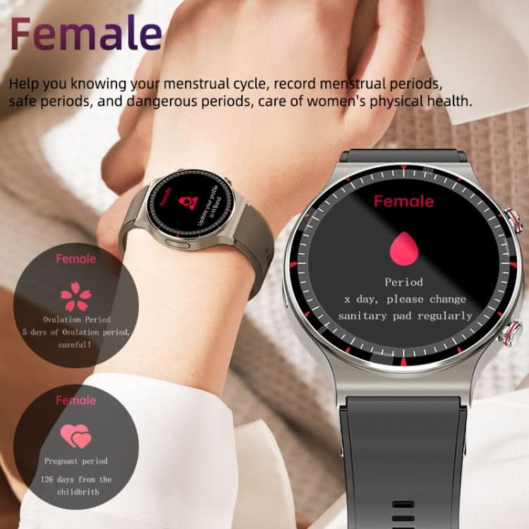 G08 1.3 inch TFT Screen Smart Watch, Support Medical-grade ECG Measurement/Women Menstrual Reminder