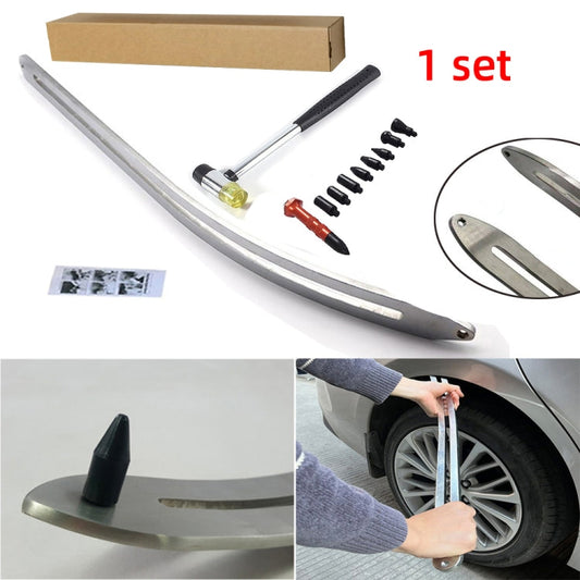 N7 12 in 1 Car Paintless Dent Removal Fender Damage Repair Puller Lifter Arc Crowbar Tools Hook Rods kit