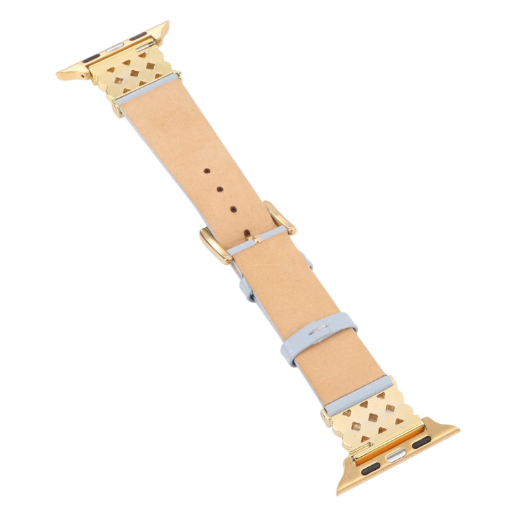 Pearl Diamond Leather Watch Band For Apple Watch Series