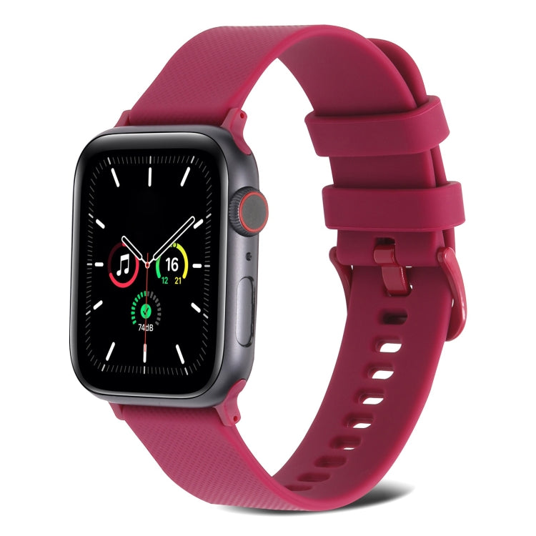 Plain Weave Silicone Watch Band For Apple Watch Series