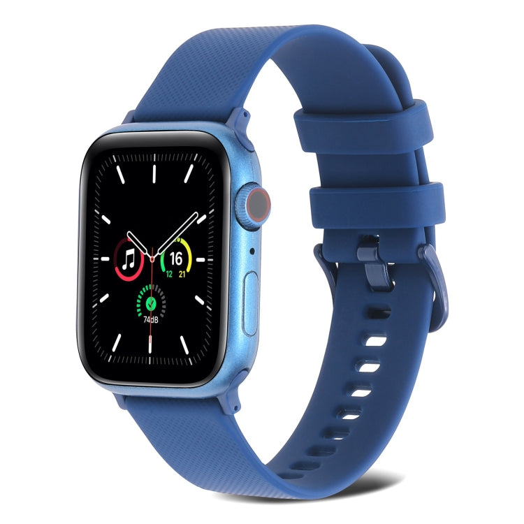 Plain Weave Silicone Watch Band For Apple Watch Series