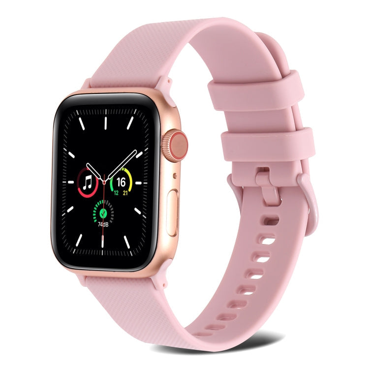 Plain Weave Silicone Watch Band For Apple Watch Series