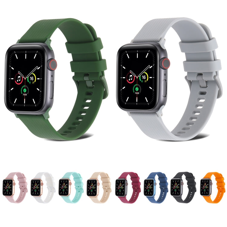 Plain Weave Silicone Watch Band For Apple Watch Series