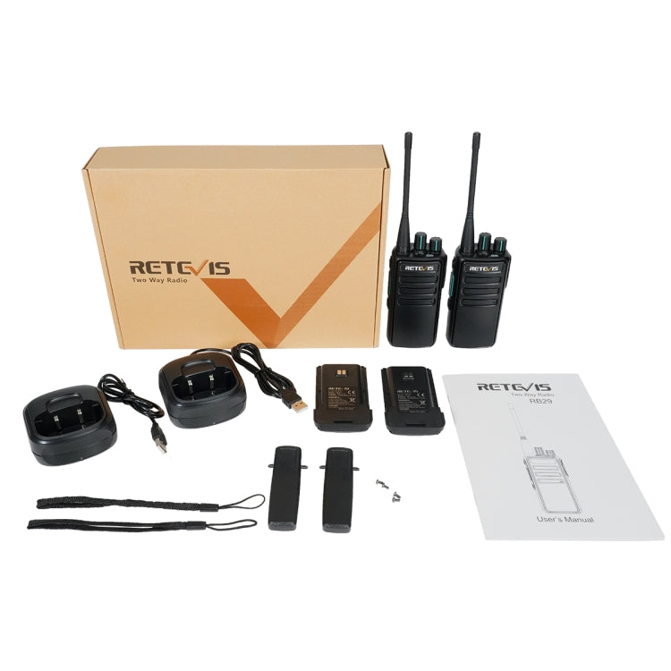 1 Pair RETEVIS RB29 FRS Free-license Two Way Radio Walkie Talkie