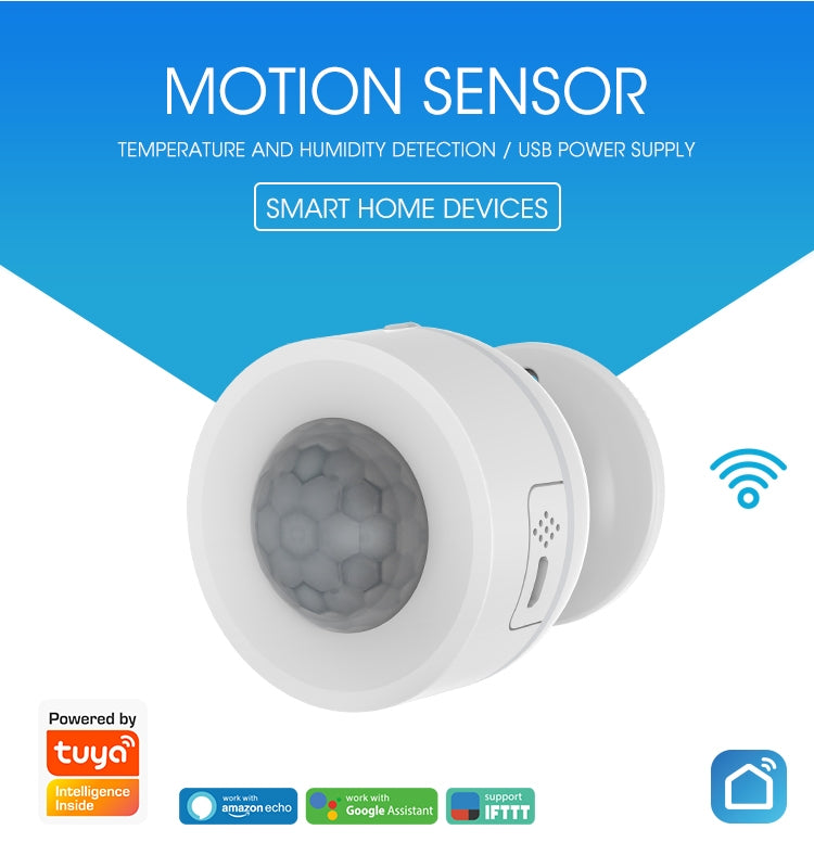 NEO NAS-PD07W WiFi PIR Motion Sensor with Temperature & Humidity Sensor Reluova